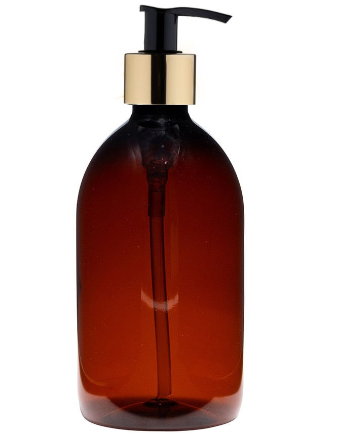 427. 500 ml - amber met gouden pomp