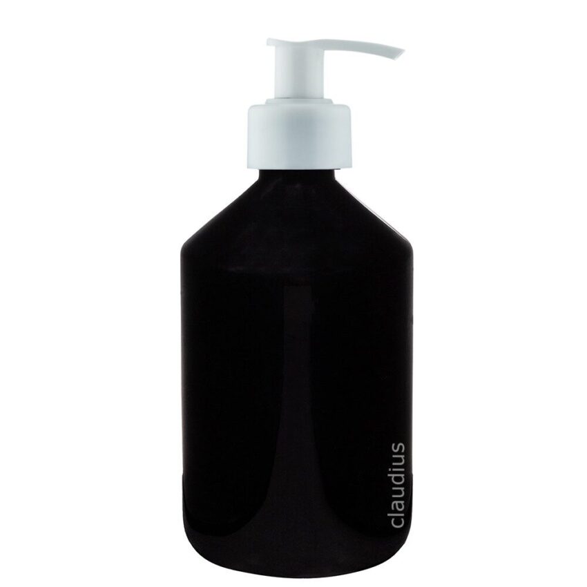 509. 500 ml zwart met witte pomp